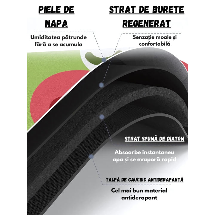 Covoras Absorbant Pentru Blatul De Bucatarie - Marmura Gri - 50x30