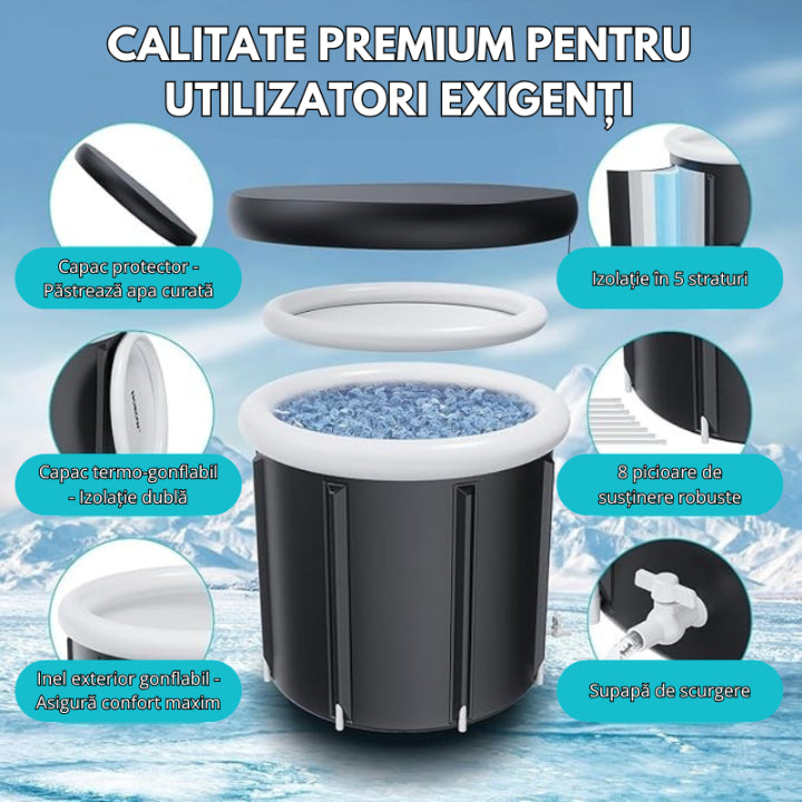 Cada cu Gheata Jaskus IceBath, 375L, 75x85 cm