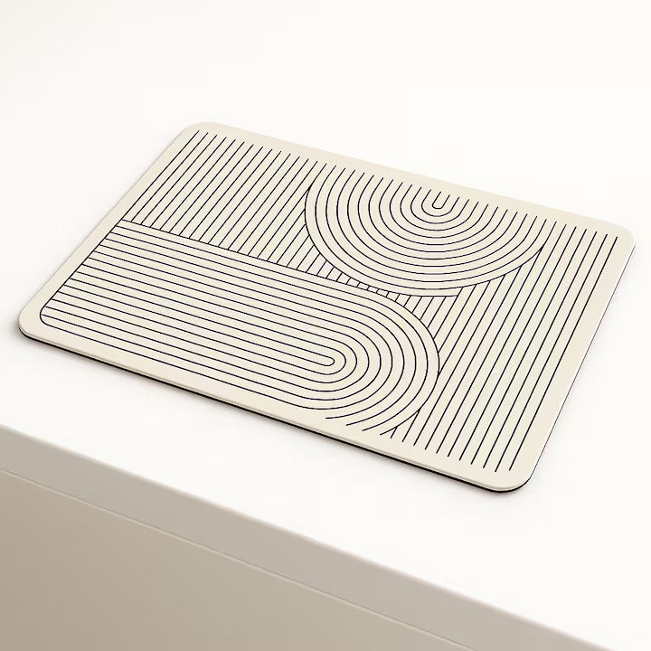 Suport pentru Uscarea Vaselor Jaskus, Diatomit, 50x30 cm, Bej Nordic