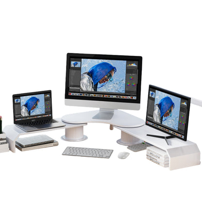 Stand Reglabil 3 în 1 pentru Monitor, Laptop & Accesorii