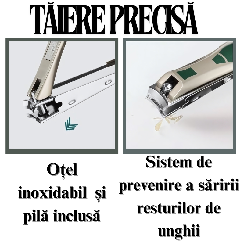 Unghiera pentru Picioare Jaskus, Otel Inoxidabil, Set cu Pila, Verde - detaliu 4