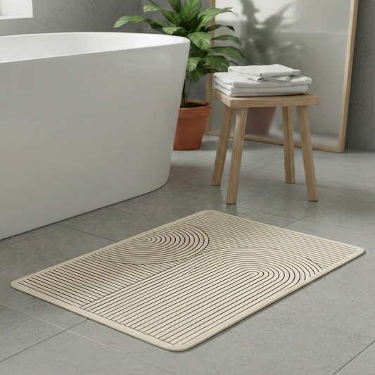 Covoras de Baie Jaskus, Diatomit Ultra Absorbant, Nordic Minimalist - detaliu 1