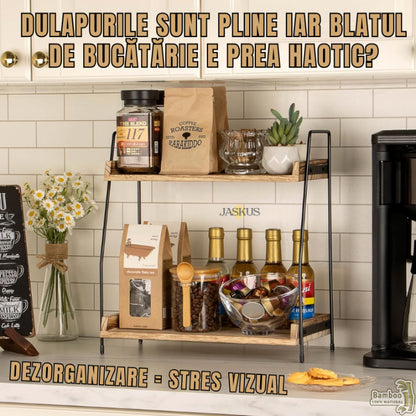 Raft Bucatarie din Bambus