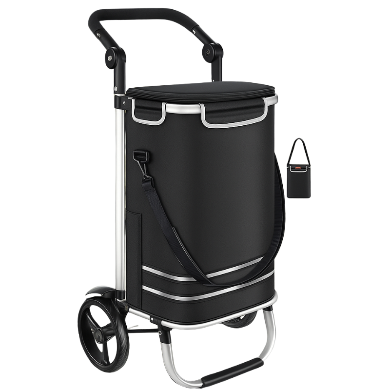 Cărucior Compact cu Cadru din Aluminiu - MarketPro Jaskus®