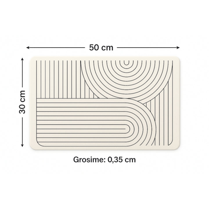 Covoras De Baie sau Blat - Nordic Minimalist