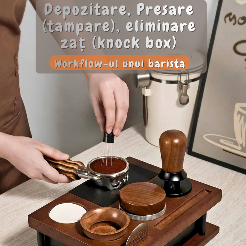 Cutie Depozitare Jaskus, Statie Barista, Lemn Masiv