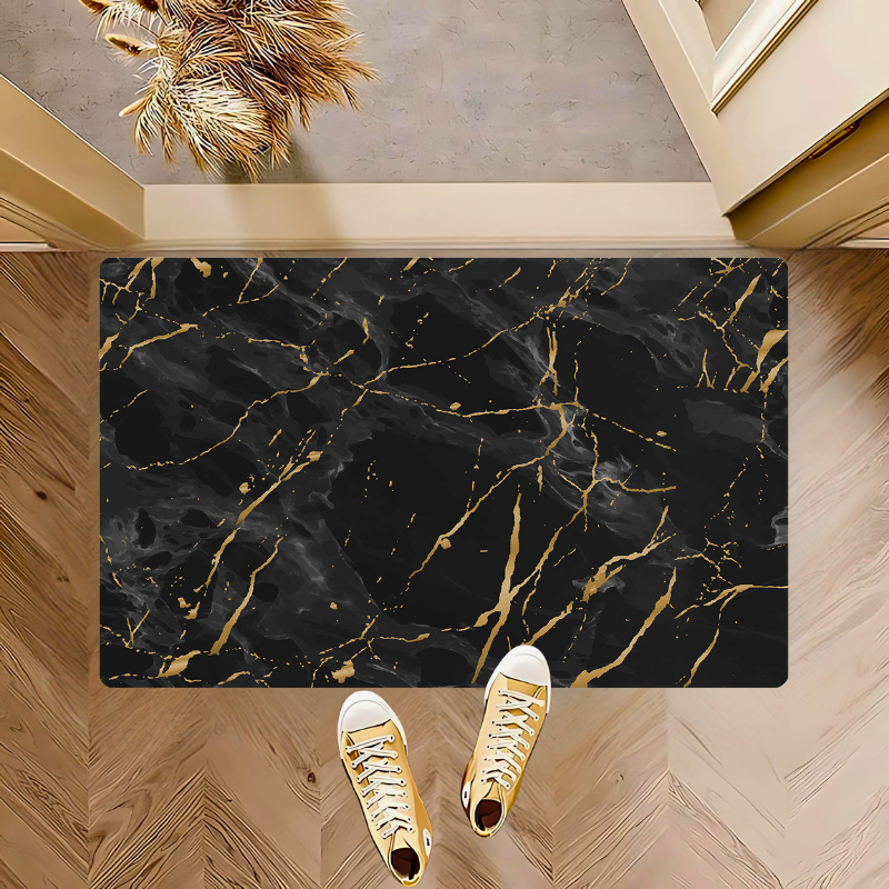 Covoras De Baie - Marmura Neagra- 40x60