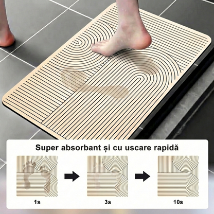 Covoras de Baie Jaskus, Diatomit Ultra Absorbant, Nordic Minimalist