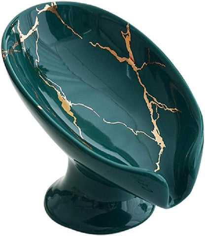 Savoniera Jaskus, Ceramica, Drenaj, Aspect Marmorat, Verde cu Drenaj
