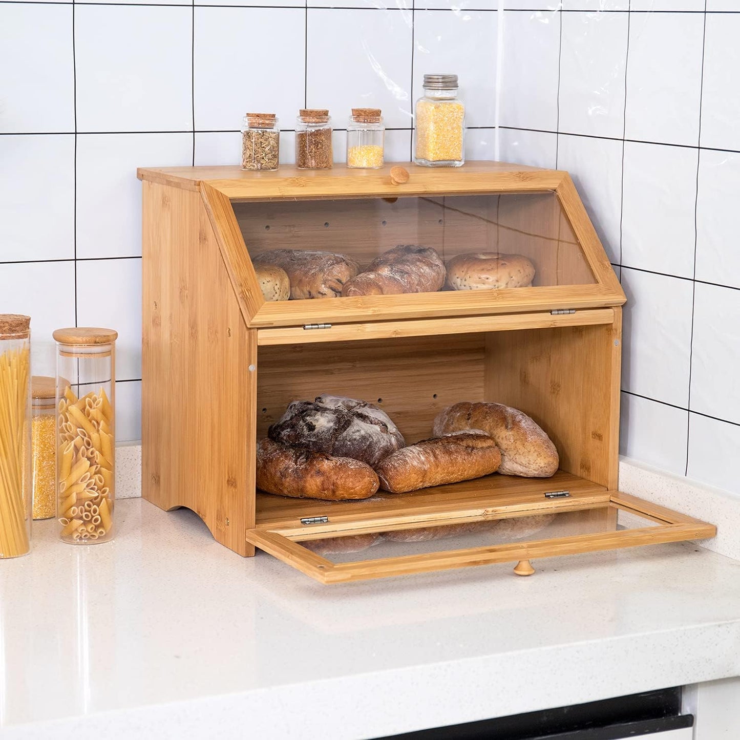 Cutie pentru Paine BambooBread 2 Nivele