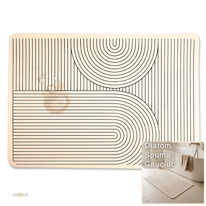 Covoras de Baie Jaskus, Diatomit Ultra Absorbant, Nordic Minimalist