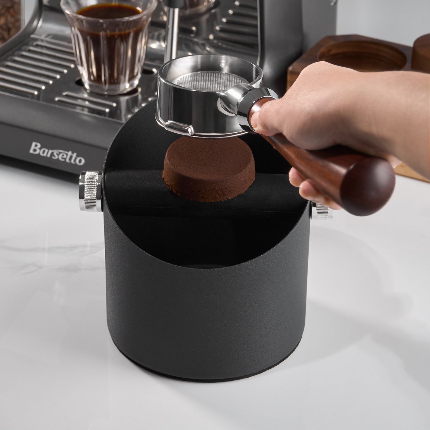 Butoi Reciclare Zat Cafea Jaskus, cu Bara de Lovire