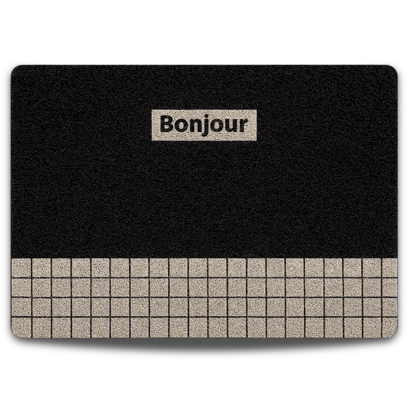 Pres Intrare Jaskus Bonjour, Design Mozaic, PVC, 60x90 cm