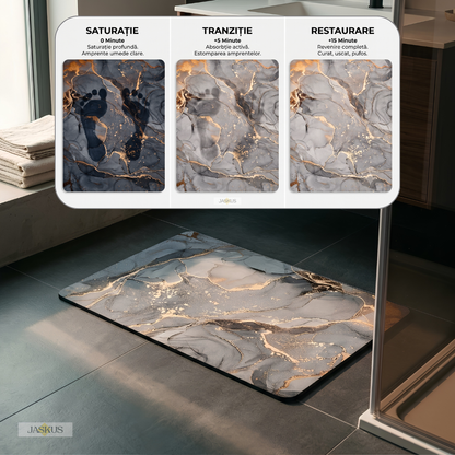 Covoras de Baie Jaskus, Diatomit Ultra Absorbant, Marmura