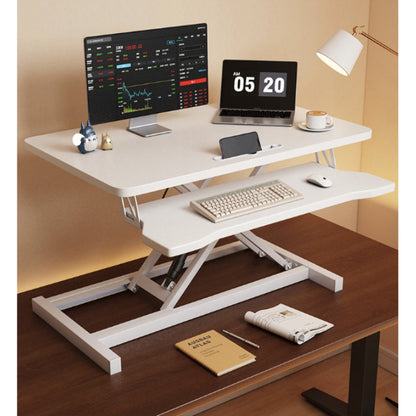 Suport Standing Desk Pneumatic 40x60 Alb