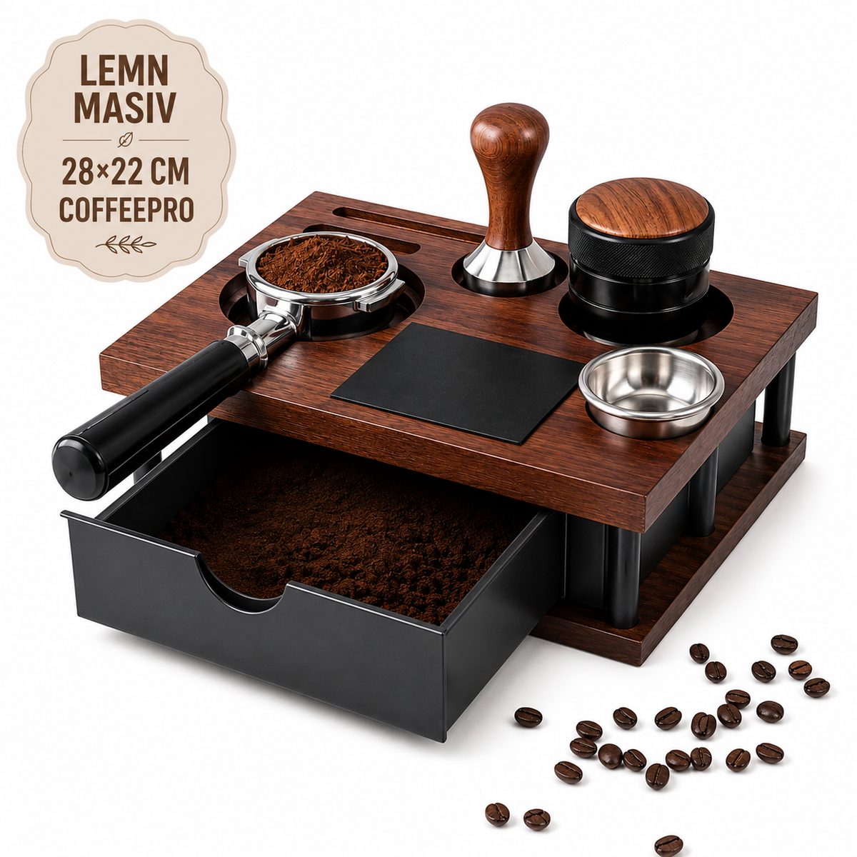 Cutie Depozitare Jaskus, Statie Barista, Lemn Masiv