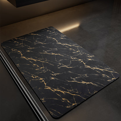 Covoras De Baie - Marmura Neagra- 40x60