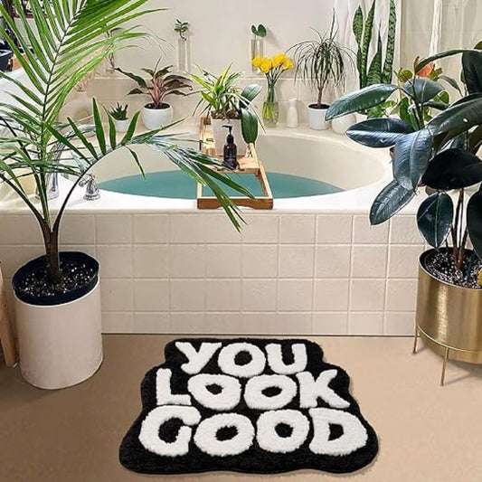 Covoras de baie "You look good"