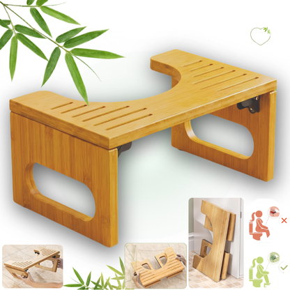 Scaunel Inaltator WC Jaskus, Bambus, Pliabil, Ergonomic