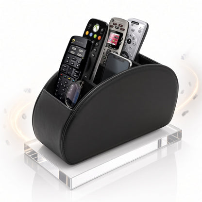 Organizator Telecomenzi Jaskus, Piele Ecologica, 21.5x11.5 cm, Negru