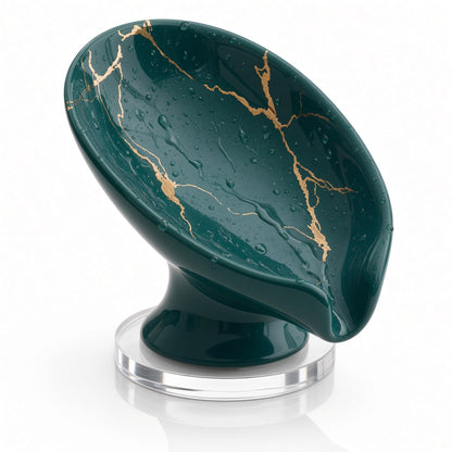 Savoniera Jaskus, Ceramica, Drenaj, Aspect Marmorat, Verde cu Drenaj
