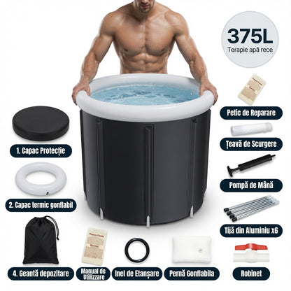 Piscina IceBath®  Jaskus, 375L, 75x85 cm