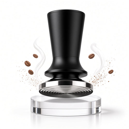 Tamper Cafea Jaskus, Inox, 51mm, Negru