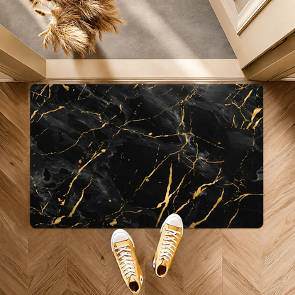 Covoras de Baie Jaskus, Diatomit Ultra Absorbant, Marmura Neagra - detaliu 6