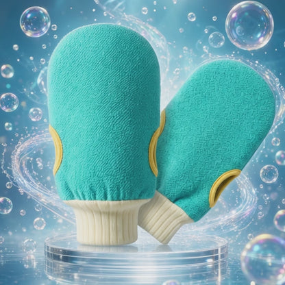 Manusi Exfoliante Jaskus, Set Duo, Turcoaz