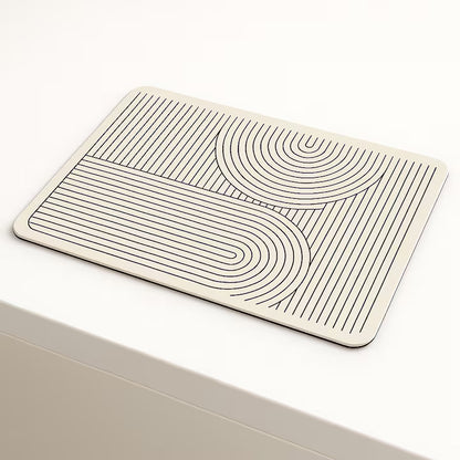 Suport pentru Uscarea Vaselor Jaskus, Diatomit, 50x30 cm, Bej Nordic