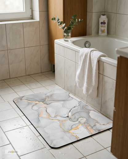Covoras de Baie Jaskus, Diatomit Ultra Absorbant, Marmura Alba