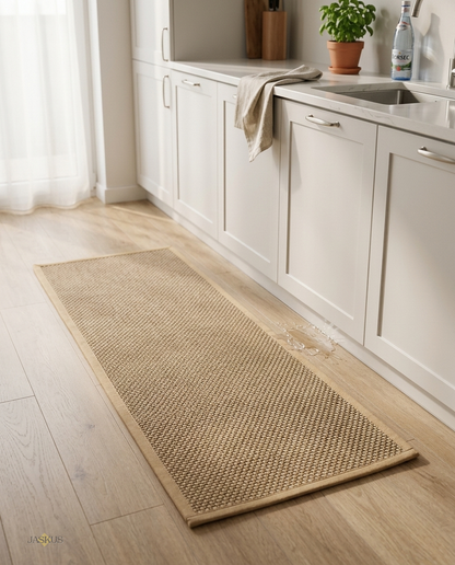 Covoras de Bucatarie Jaskus, Rezistent la Pete 44x120cm, Negru