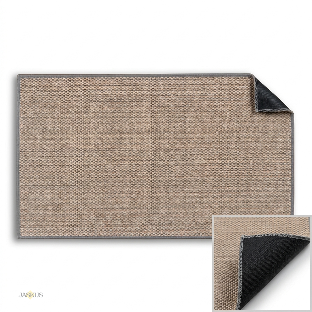 Pres Intrare Jaskus, Aspect Iuta, Antiderapant, 44x75 cm, Gri
