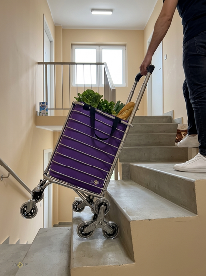 Carucior Pliabil pentru Scari Jaskus, 8 Roti, 34L