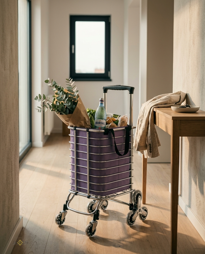 Carucior Pliabil pentru Scari Jaskus, 8 Roti, 34L